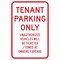 Brady Parking Sign, 18"H, 12"W, Aluminum, 115594 115594 - alternate 1